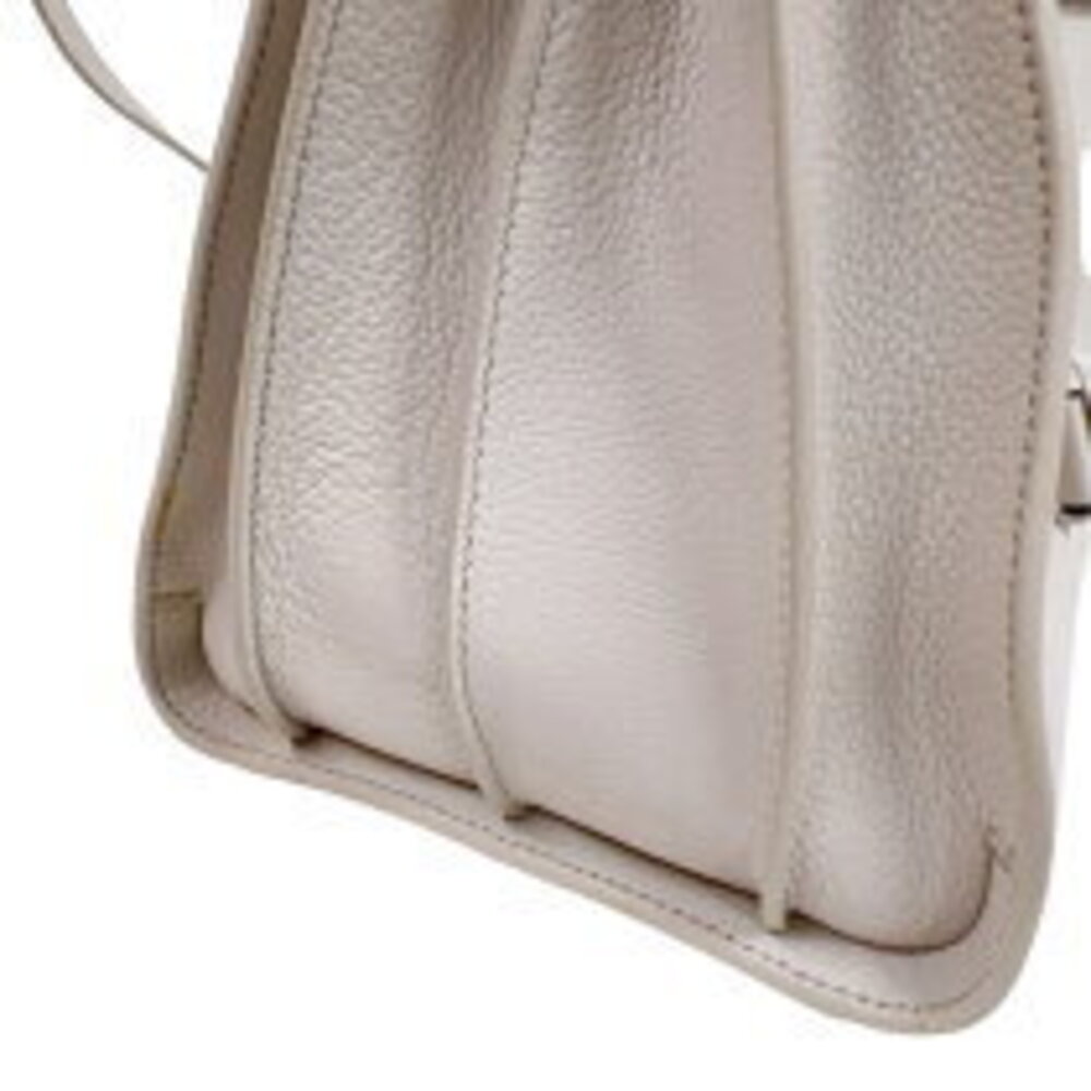 Saint Laurent Sac de Jour White Calfskin Tote Bag - Picture 11 of 11
